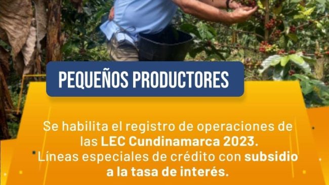 CONVOCATORIA LÍNEA ESPECIAL DE CRÉDITO – LEC CUNDINAMARCA 2023