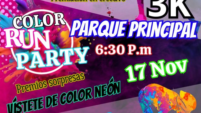 Paratebueno se Ilumina con el Color Run Party